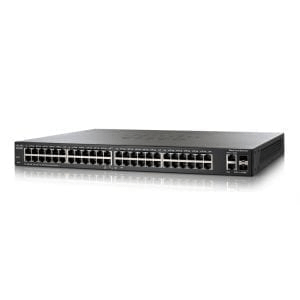 Cisco SF200-48P Smart Switch: 48 10/100 Ports, PoE, 2 Combo Mini 